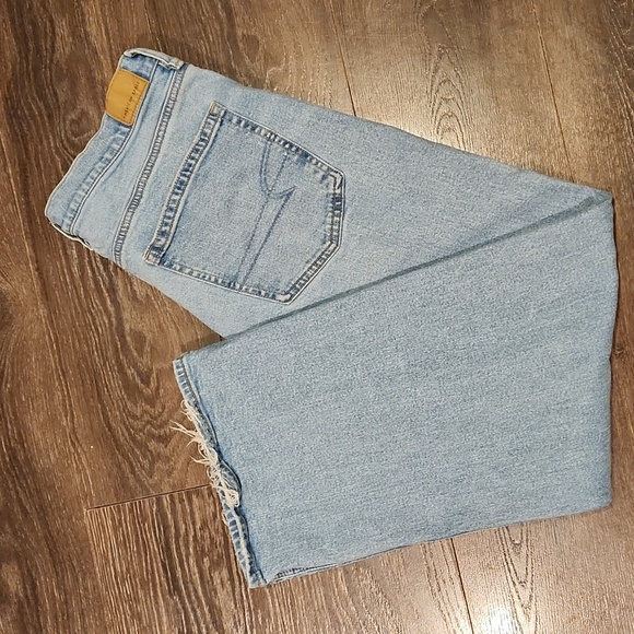 ❤️ AMERICAN EAGLE HIGH RISE WIDE LEG STOVEPIPE JEANS, 12 (31) - Picture 9 of 9